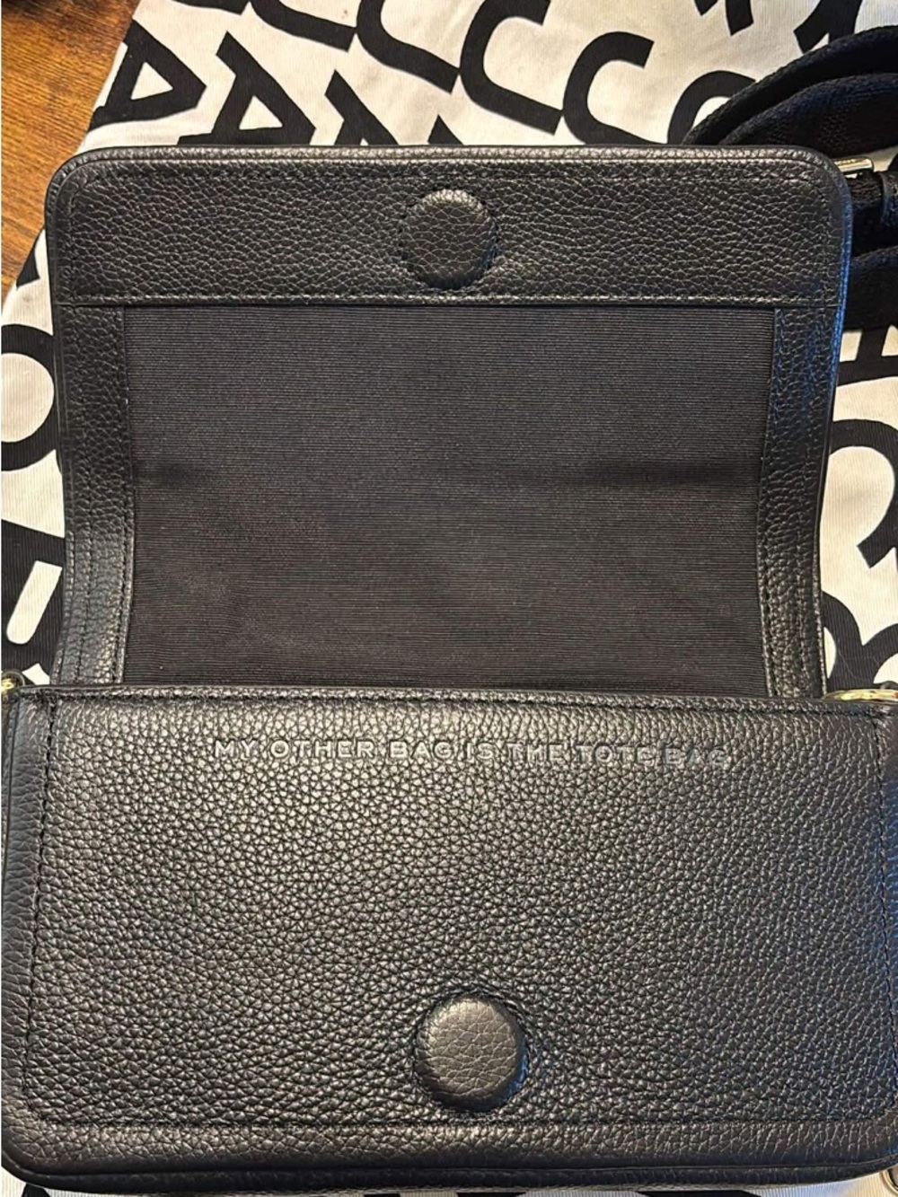 Marc Jacobs The Mini Bag Black Leather Crossbody Shldr Bag - Picture 7 of 13